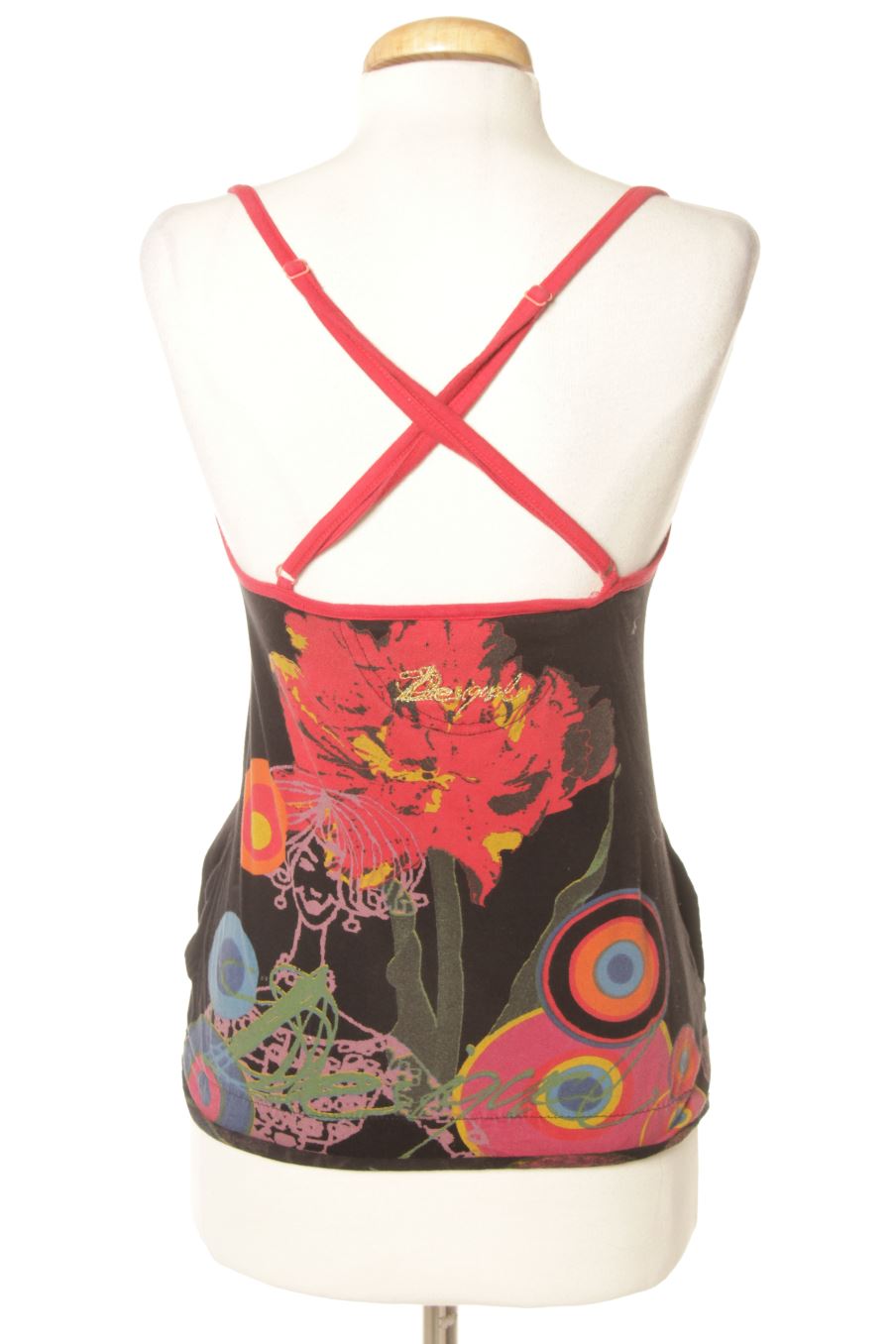 Camiseta sin mangas de Desigual de la talla S, de color estampado