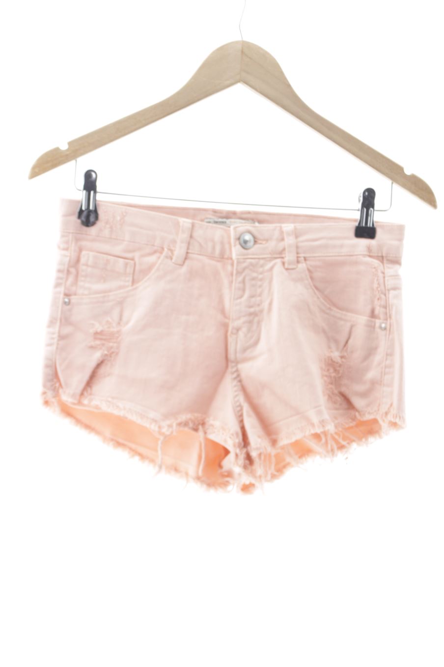 Kurze Hose von Bershka Größe 36, Farbe Rosa, aus Jeanskleidung für