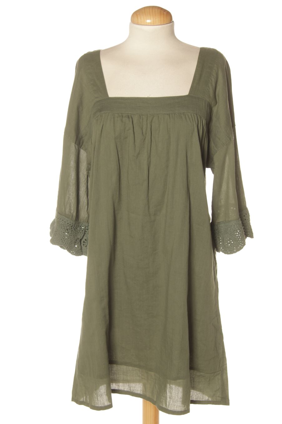 Robe casual natura de la taille S, de couleur vert