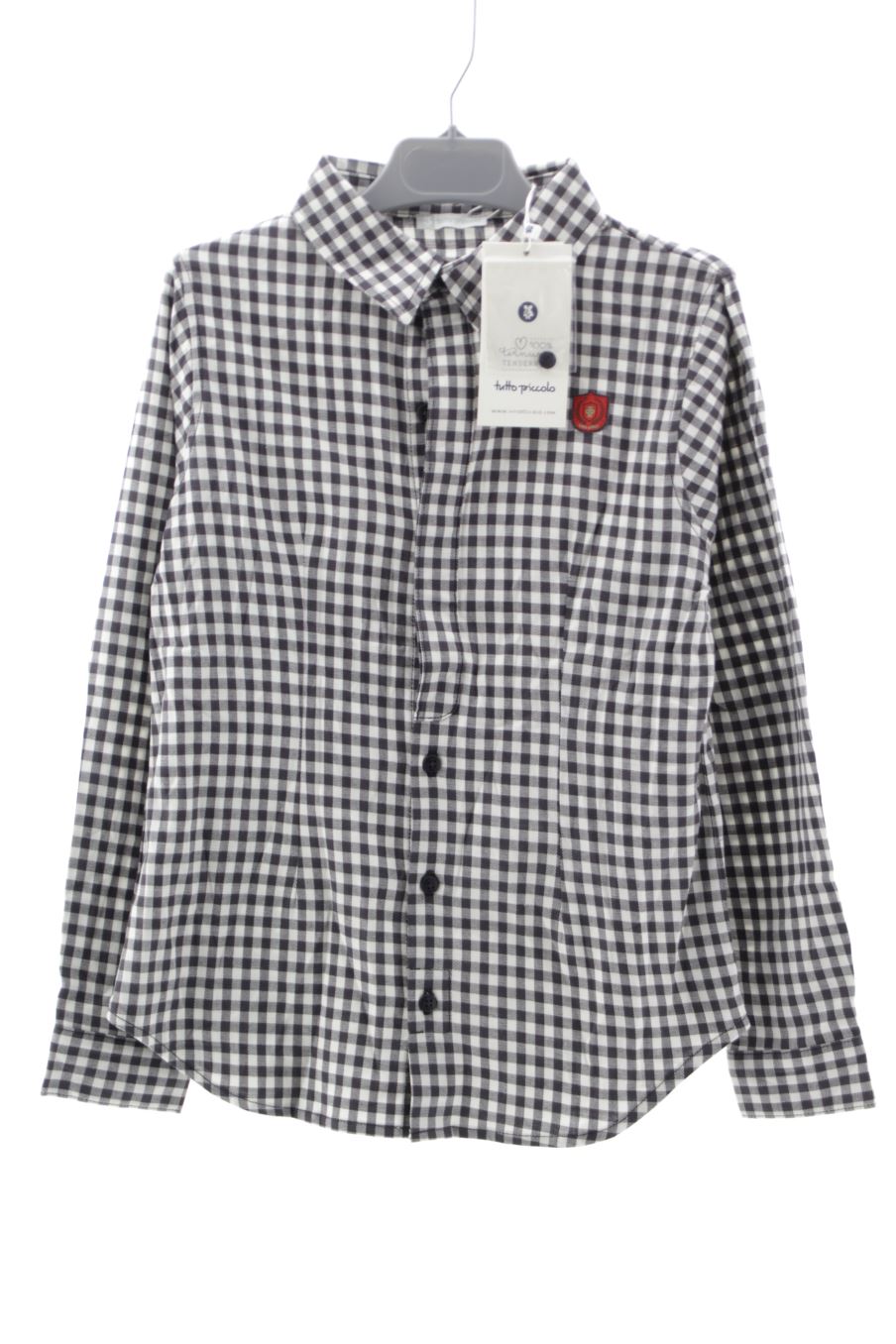 Chemise manches longues Tutto Piccolo de la taille 8 ans avec une étiquette