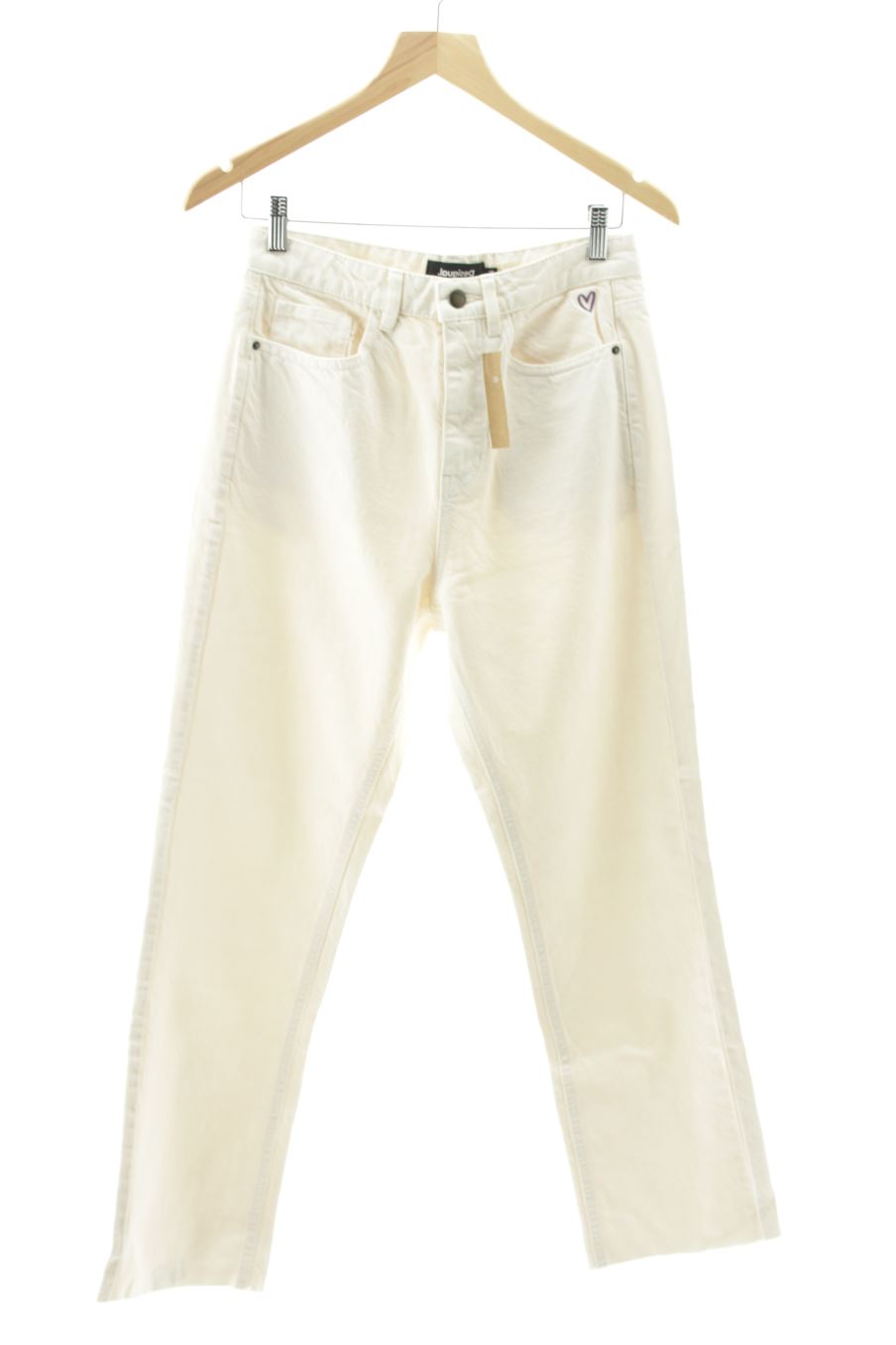 Jeans Desigual de la taille 38, de couleur beige de denim