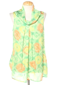 Blusa a maniche corte 42 Erre de raso, foto 1 di 2