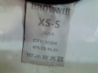 Faldas de Brownie de la talla XS, de color negro de ropa vaquera