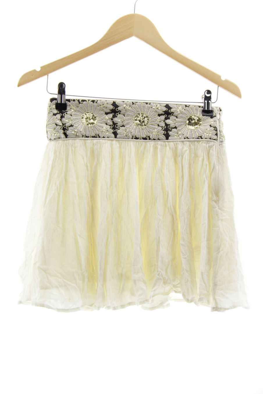 Aufwändiger Rock von Lamorena Größe S, Farbe Beige, für