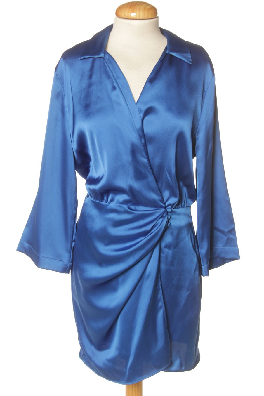 Robe Portefeuille Robe Bleu Roi Zara Robe Casual Zara De La Taille