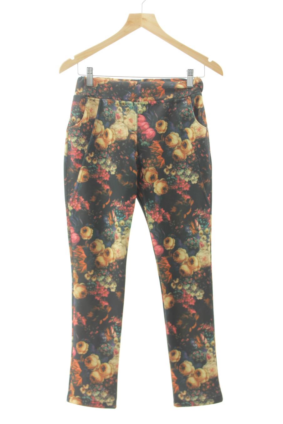 Pantalon Casual Luisa J&J de la taille S, de couleur fleurs