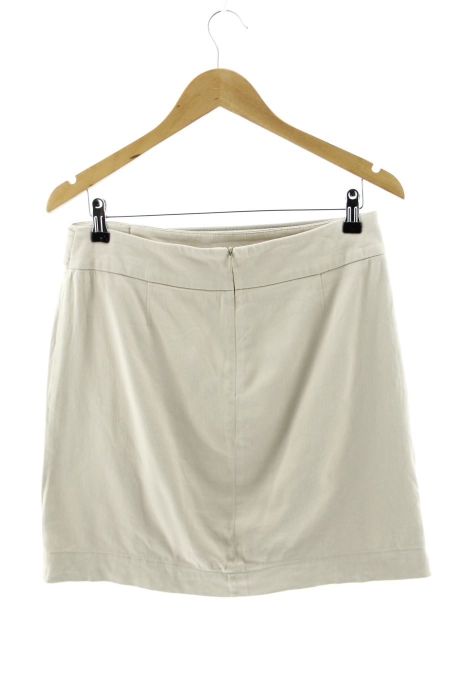 Jupe Caroll de la taille 40, de couleur beige
