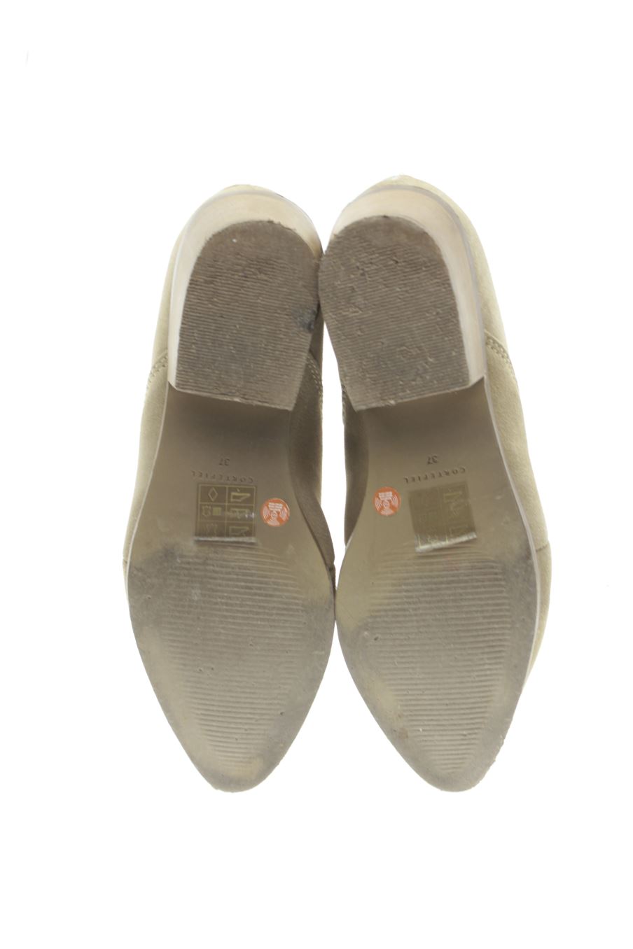 Botines de Cortefiel de la talla 37, de color beige de