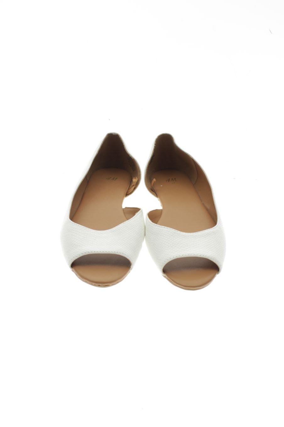 Sandalias planas de H&M de la talla 37, de color blanco de