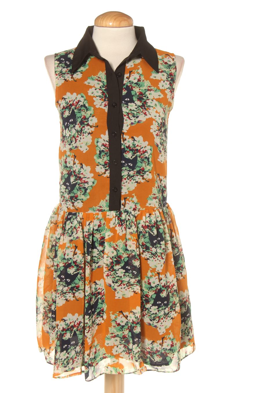 Robe casual kling de la taille XS, de couleur fleurs