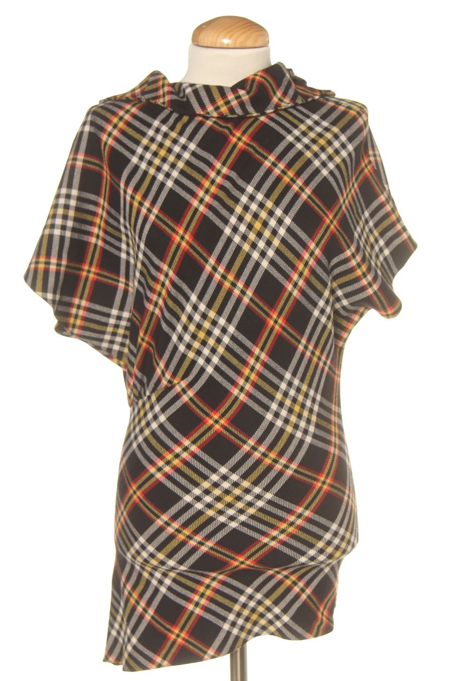 Robe casual Zara de la taille XS, de couleur carreaux
