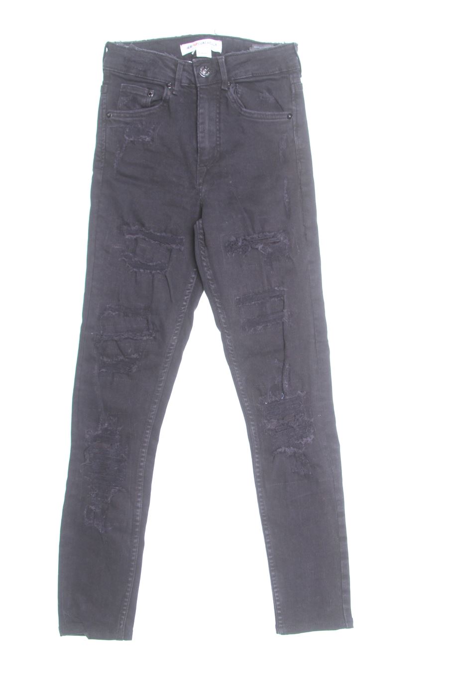 Jeans H&M de la taille 34, de couleur noir de denim
