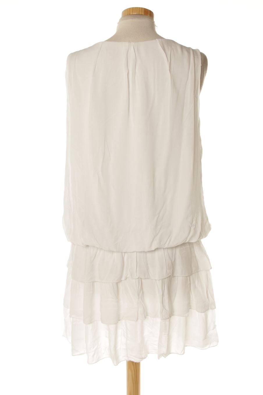 Vestido casual de Made in italy de la talla M, de color blanco
