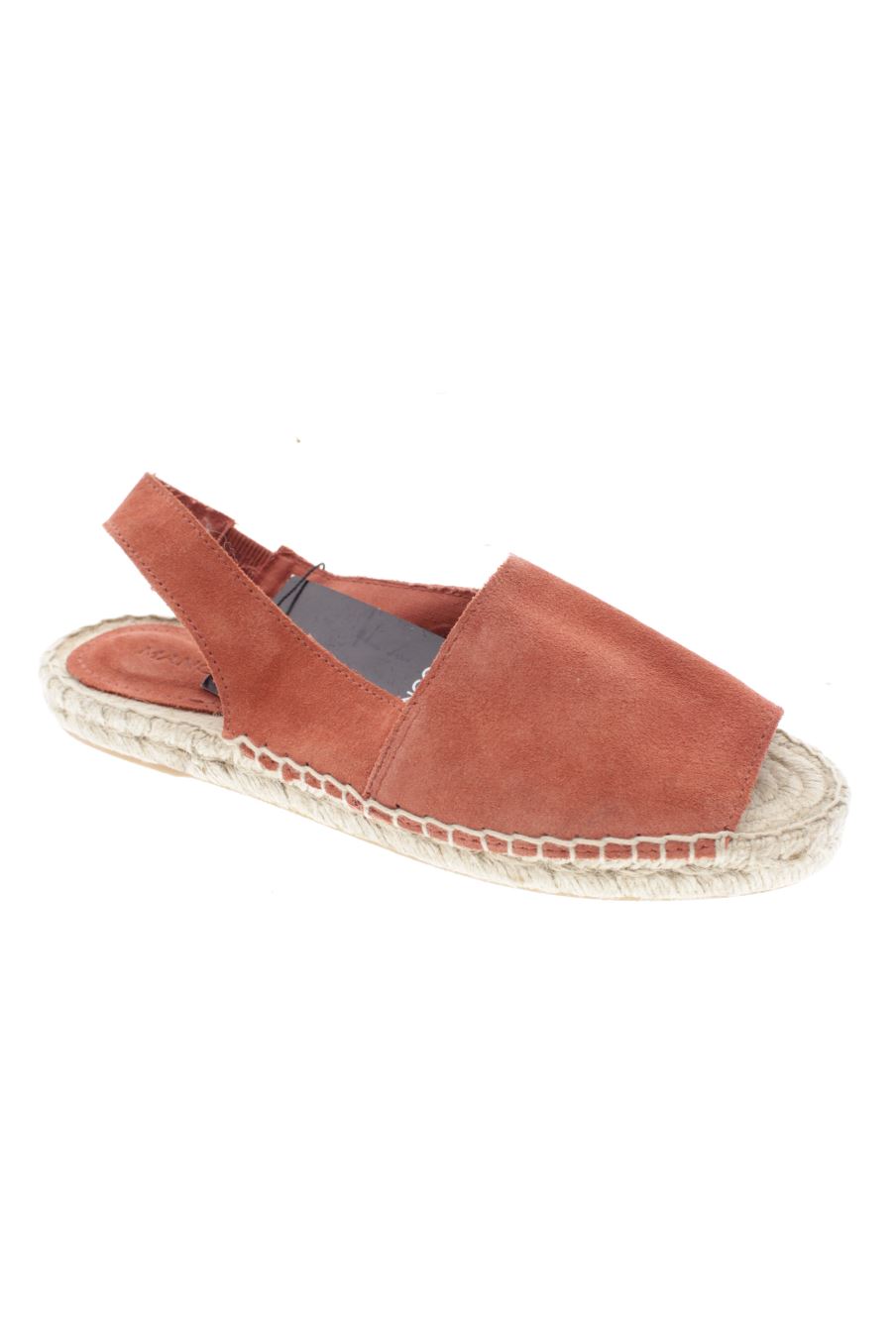 Sandalias planas de Mango de la talla 36, de color naranja de