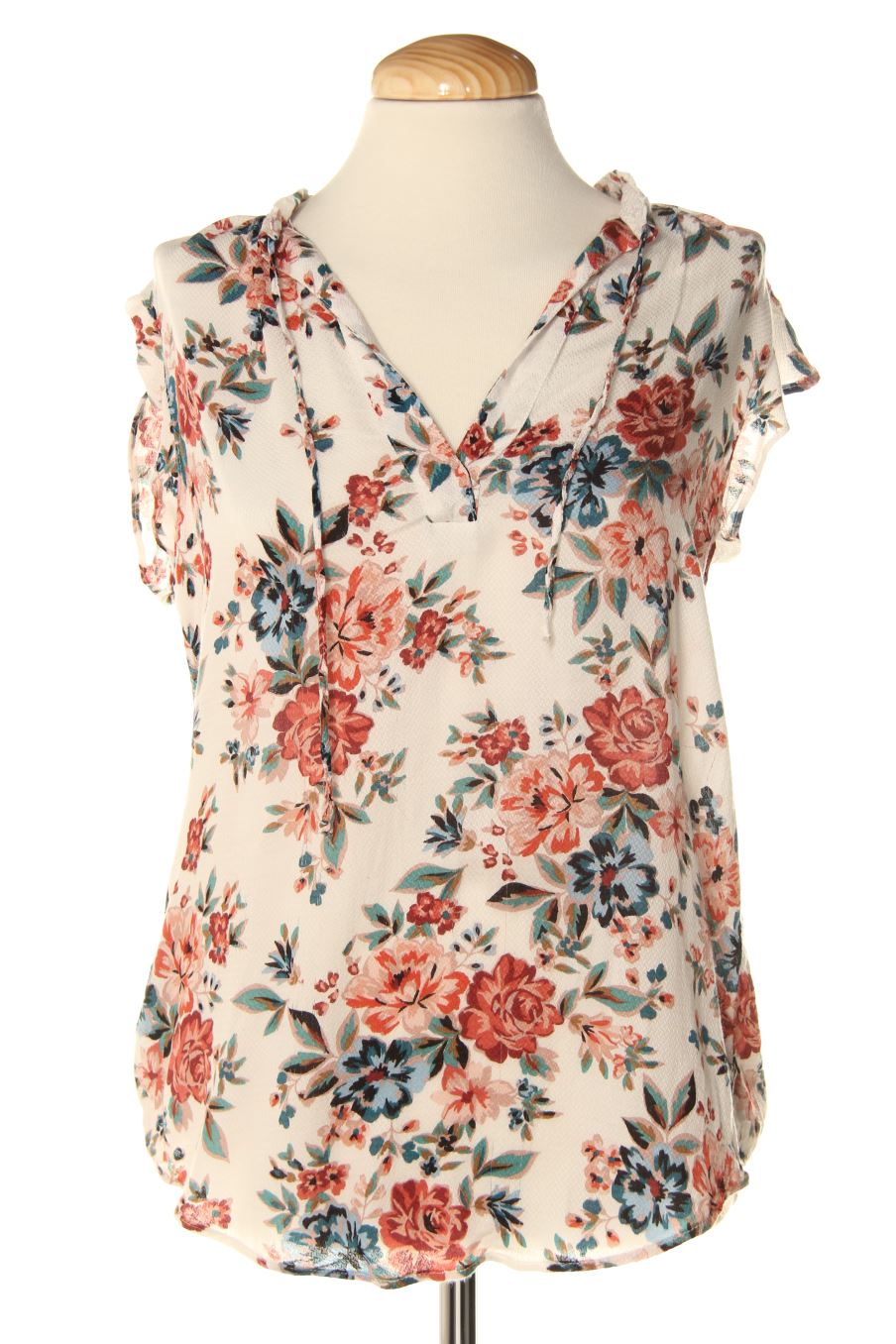 Blouse à manches courtes Promod de la taille 38, de couleur fleurs