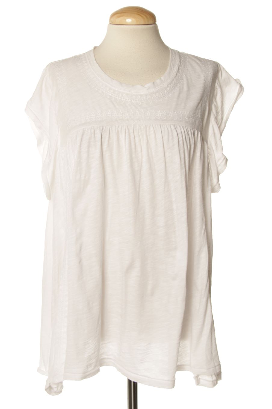 T-shirt Monoprix de la taille 40, de couleur blanc