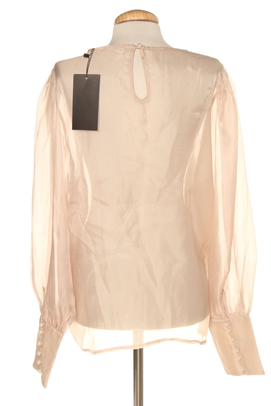 Blouse à manches longues Mulaya de la taille L, de couleur beige
