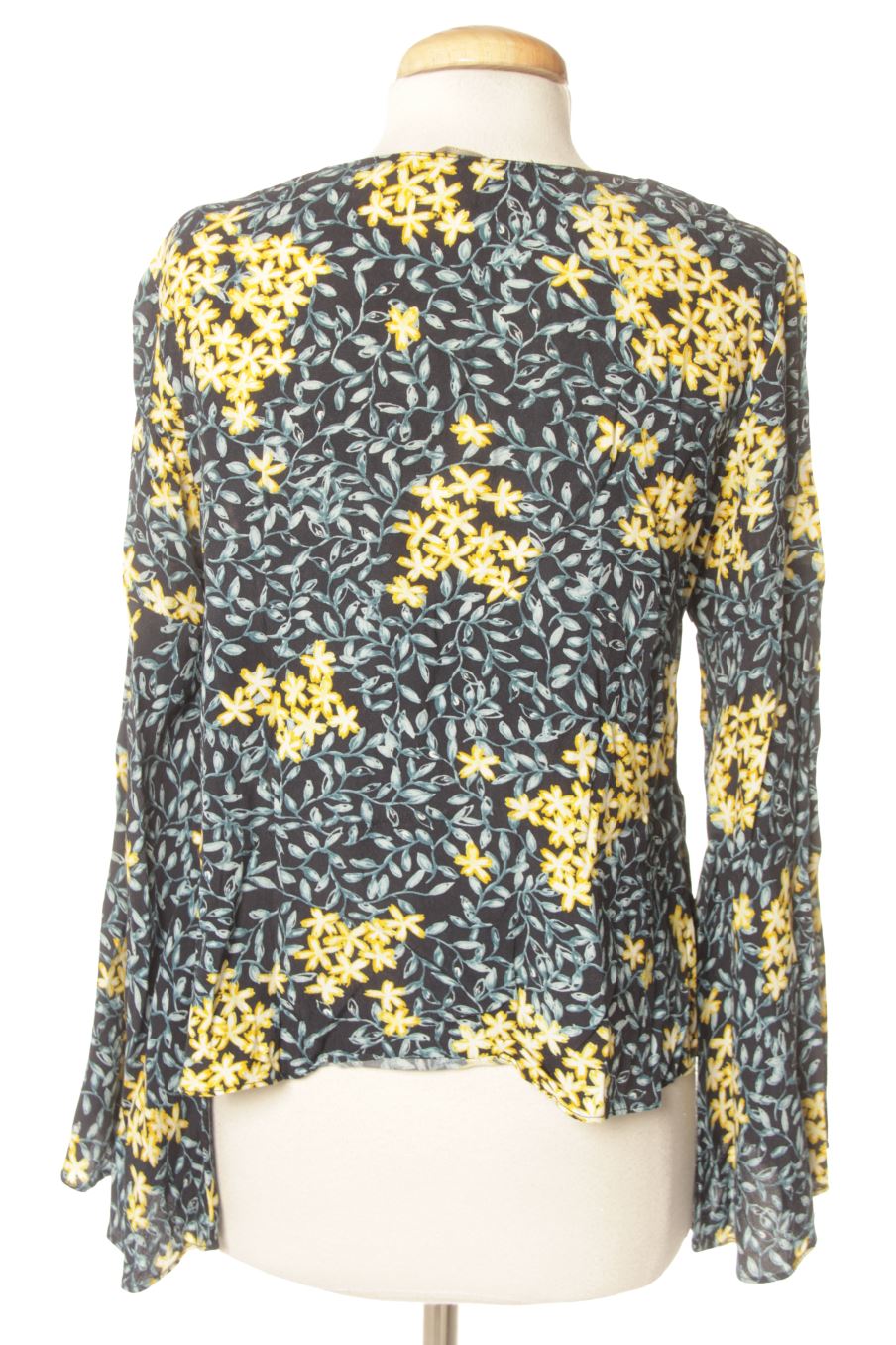 Blouse à manches longues Zara de la taille S, de couleur fleurs