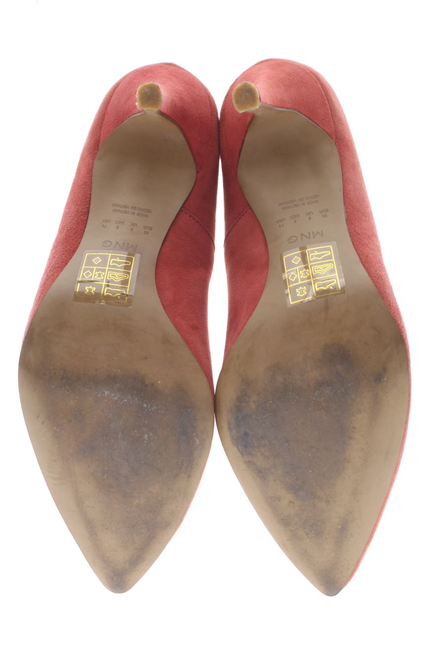 Zapatos de tacon de Mango de la talla 38, de color rosa de