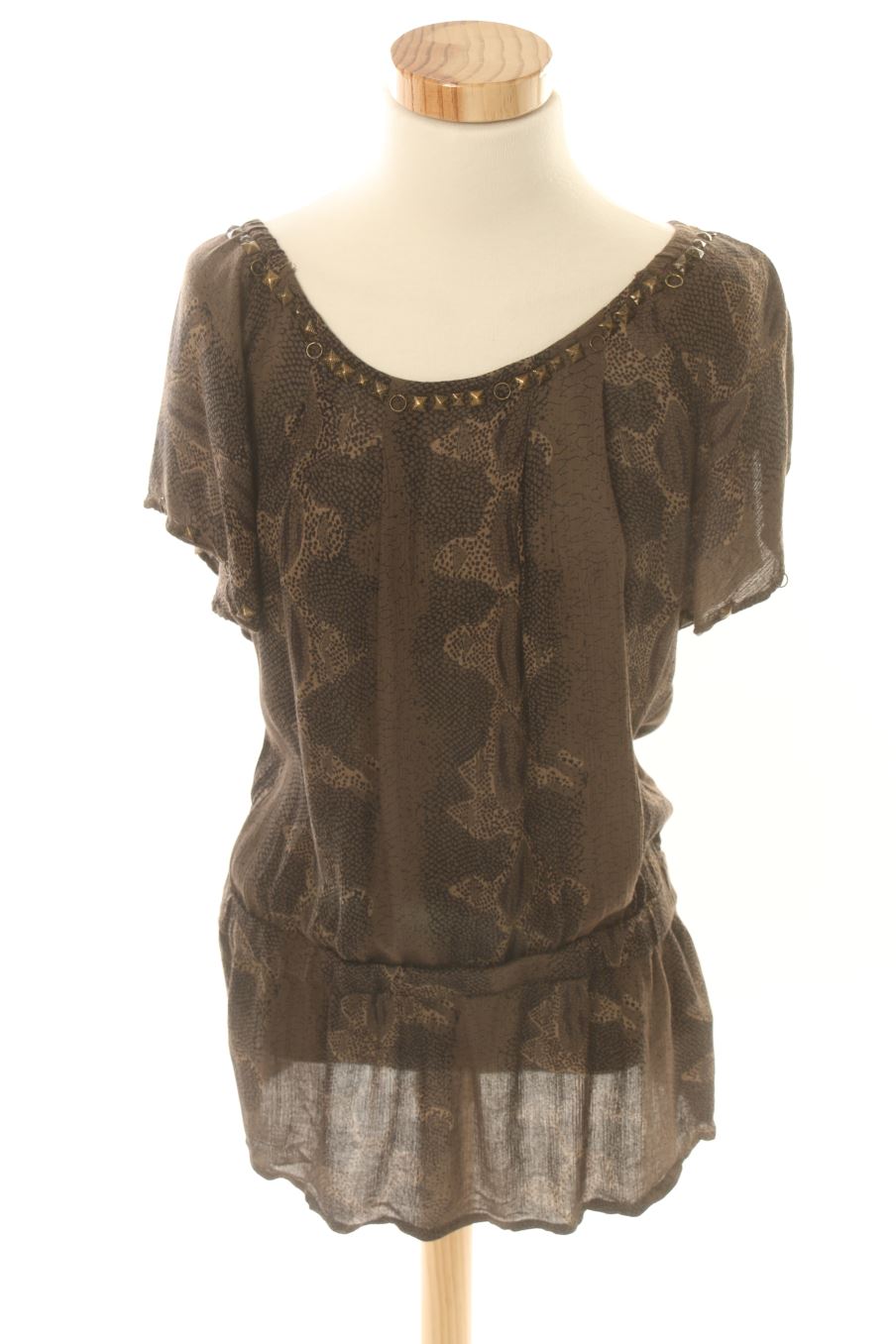 Robe casual Bershka de la taille S, de couleur animal print