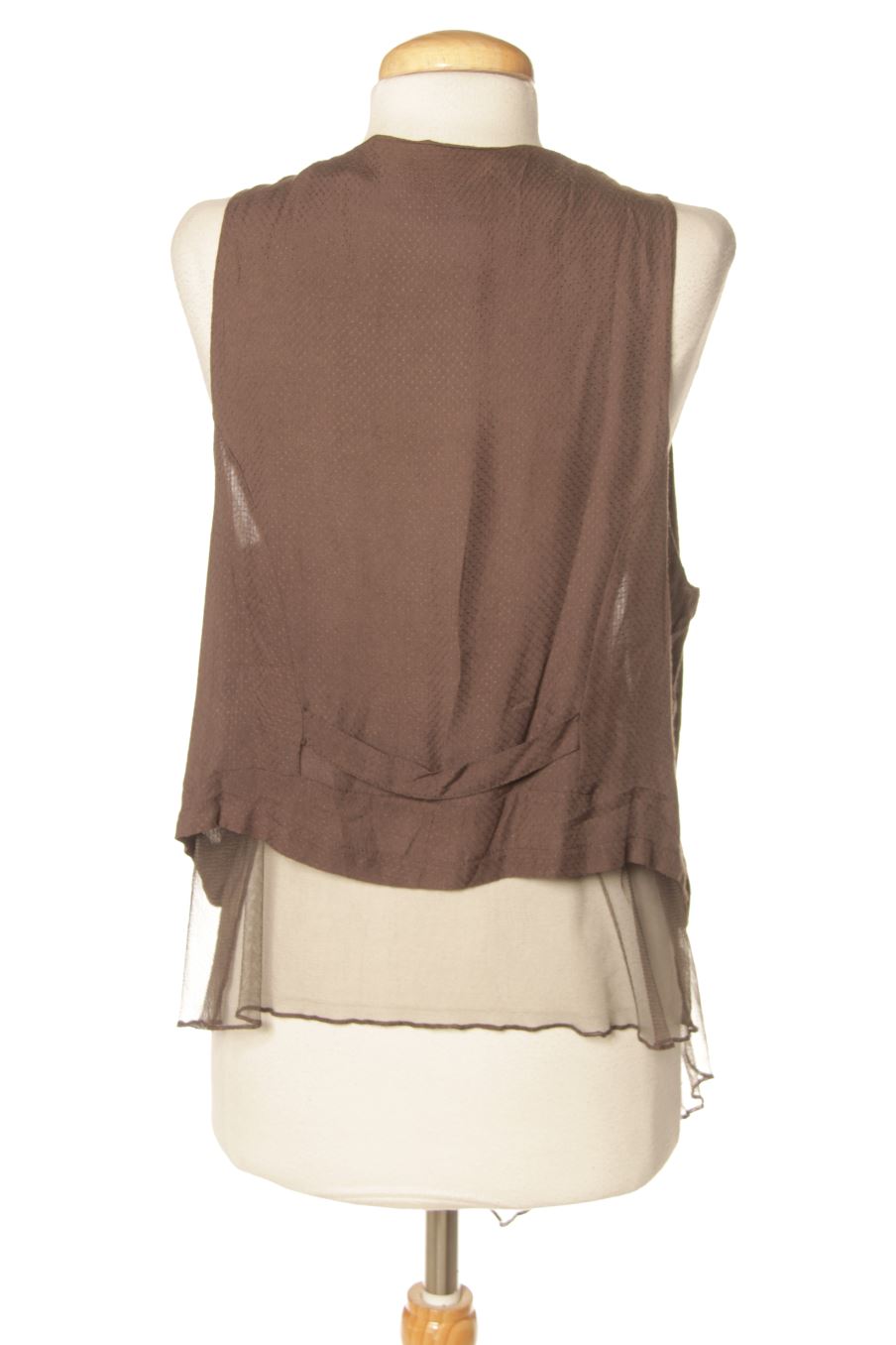 Chaleco de tela de DDP de la talla XL, de color gris