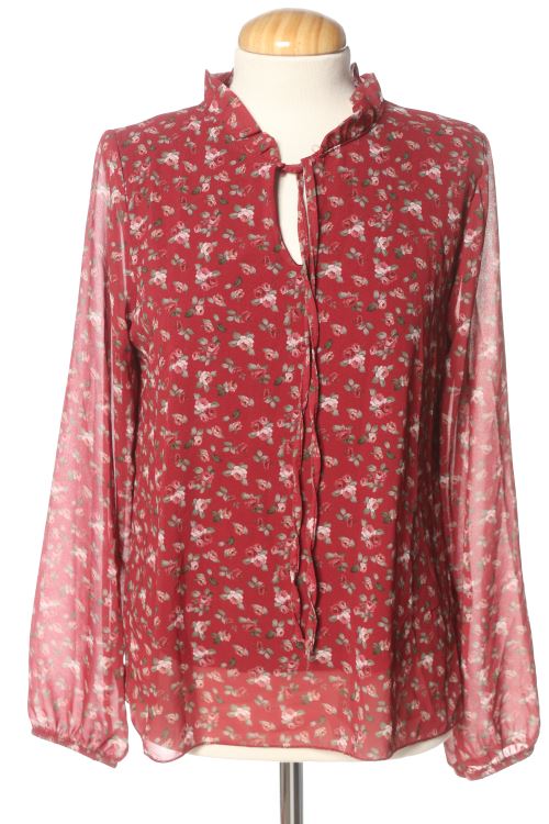 Blusa a maniche lunghe