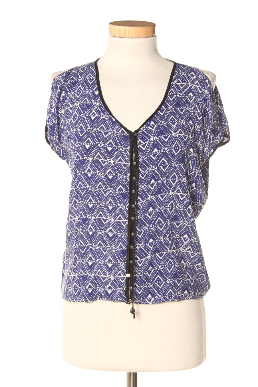 Blouse à manches courtes Best Mountain de la taille S, de couleur bleu