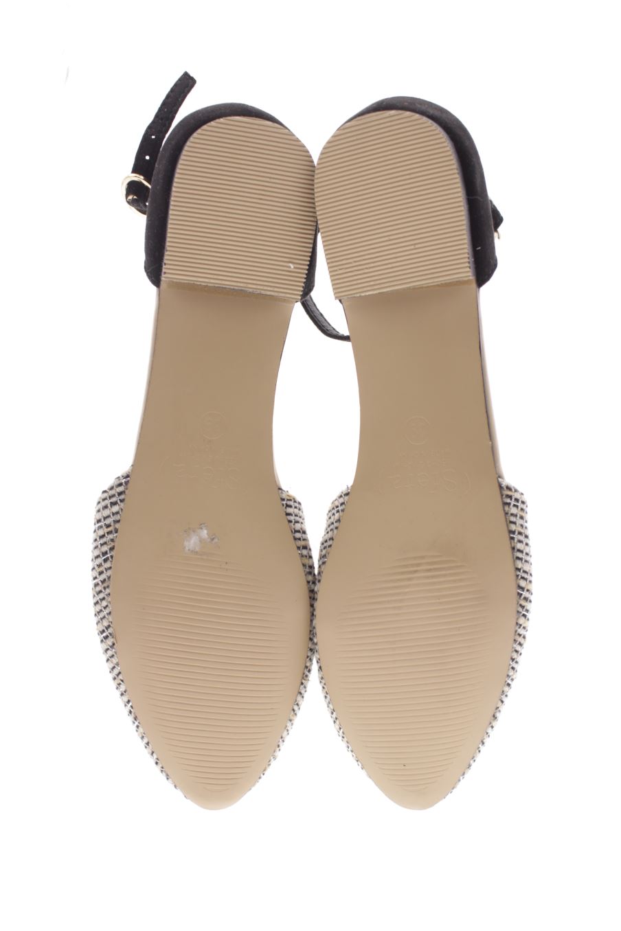 Sandalias planas de Sfera de la talla 39, de color beige de