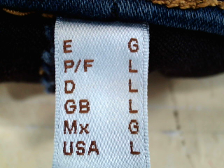 Jeans Punt roma de la taille L, de couleur bleu de denim