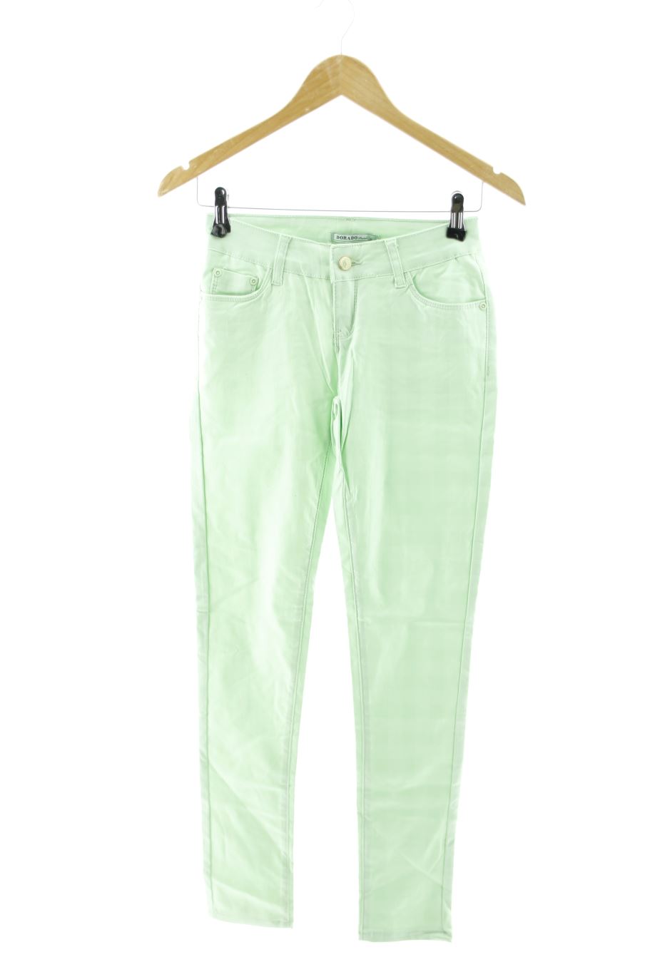 Jeans dorado de la taille S, de couleur vert de denim