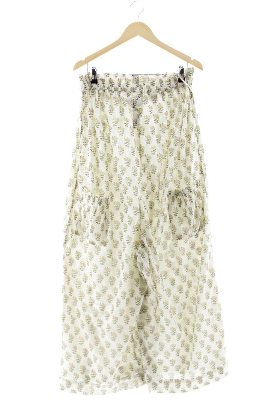 Combinaison Zara Manches Courtes Vert Fleurs Avec Ceinture Lien - Taille M - Neuf Avec étiquettes