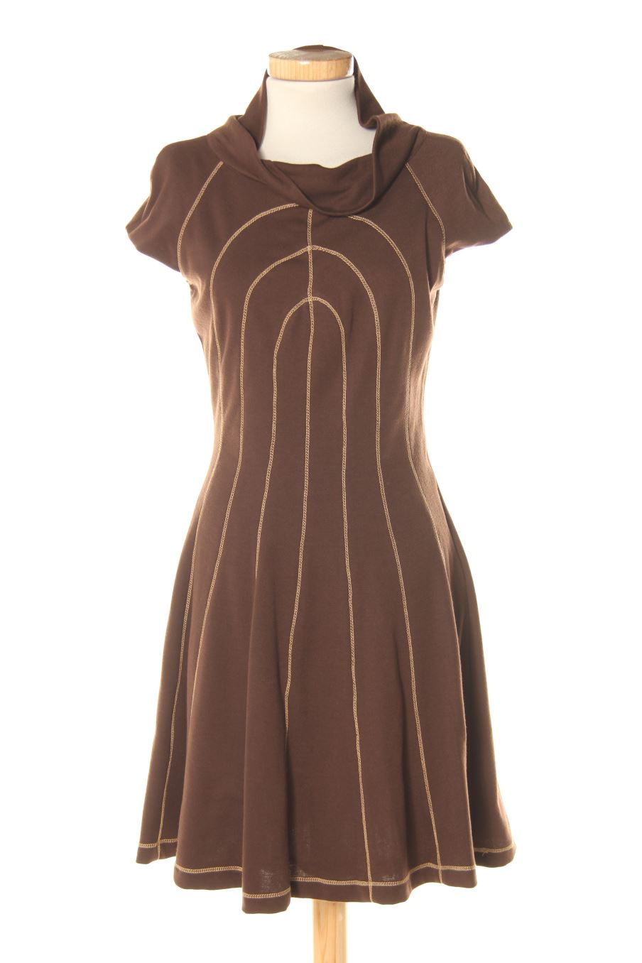 Robe casual Fórmula Joven de la taille 40, de couleur marron