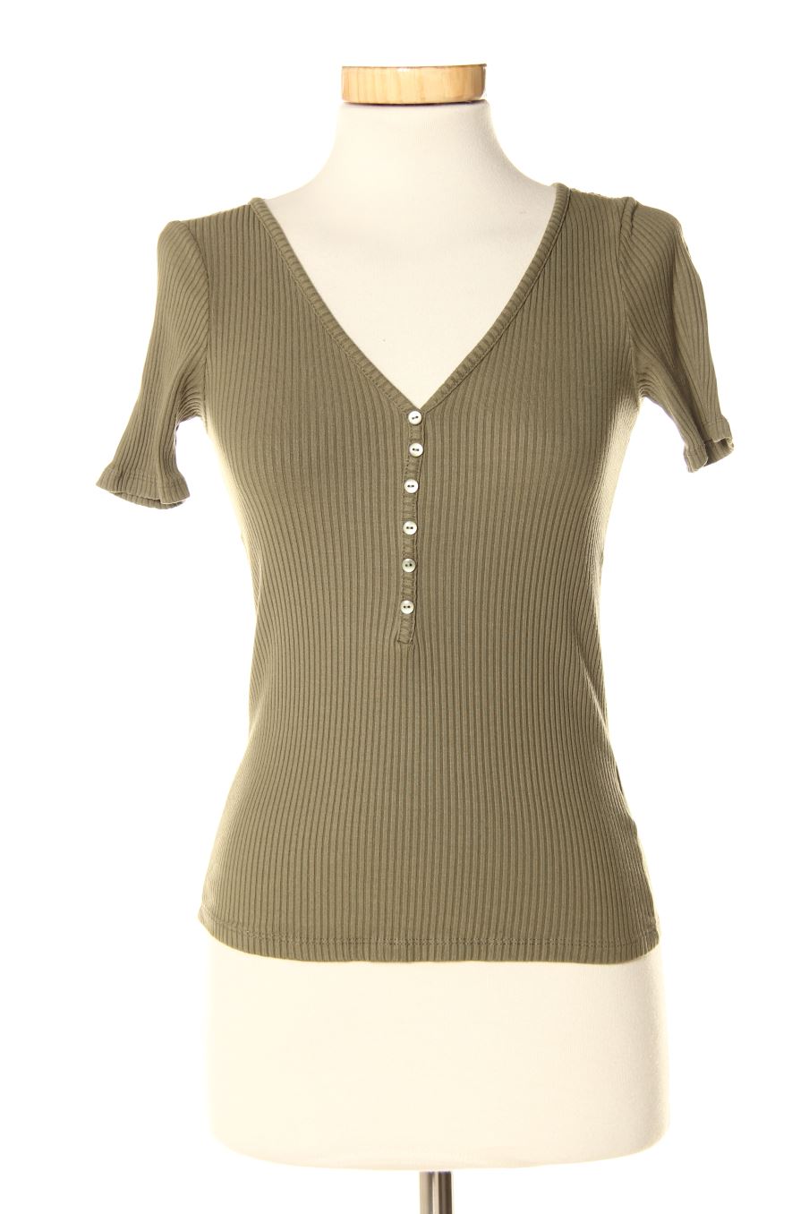 T-shirt Camaieu de la taille XS, de couleur vert