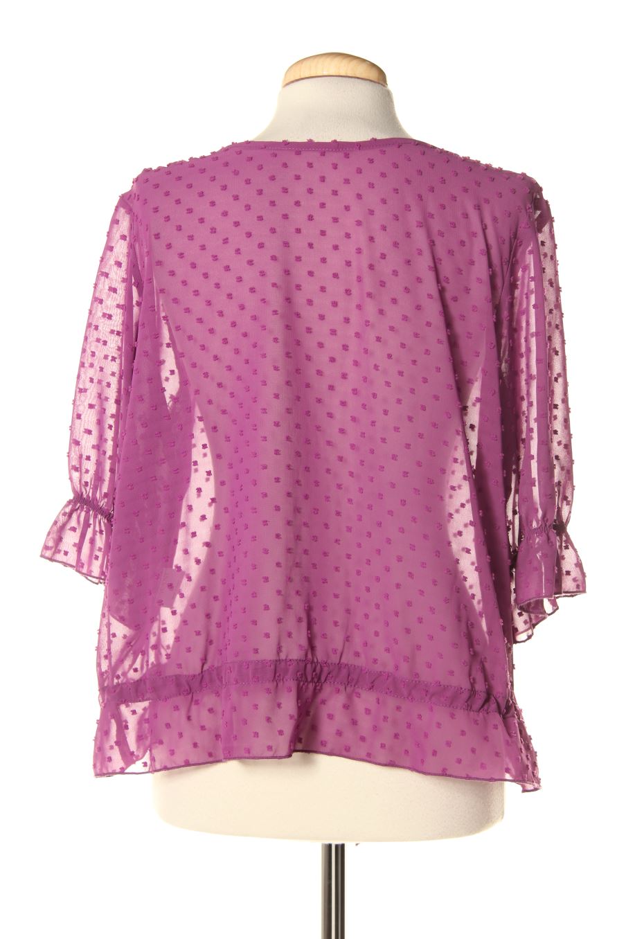 Camisa de bimani de la talla L, de color morado