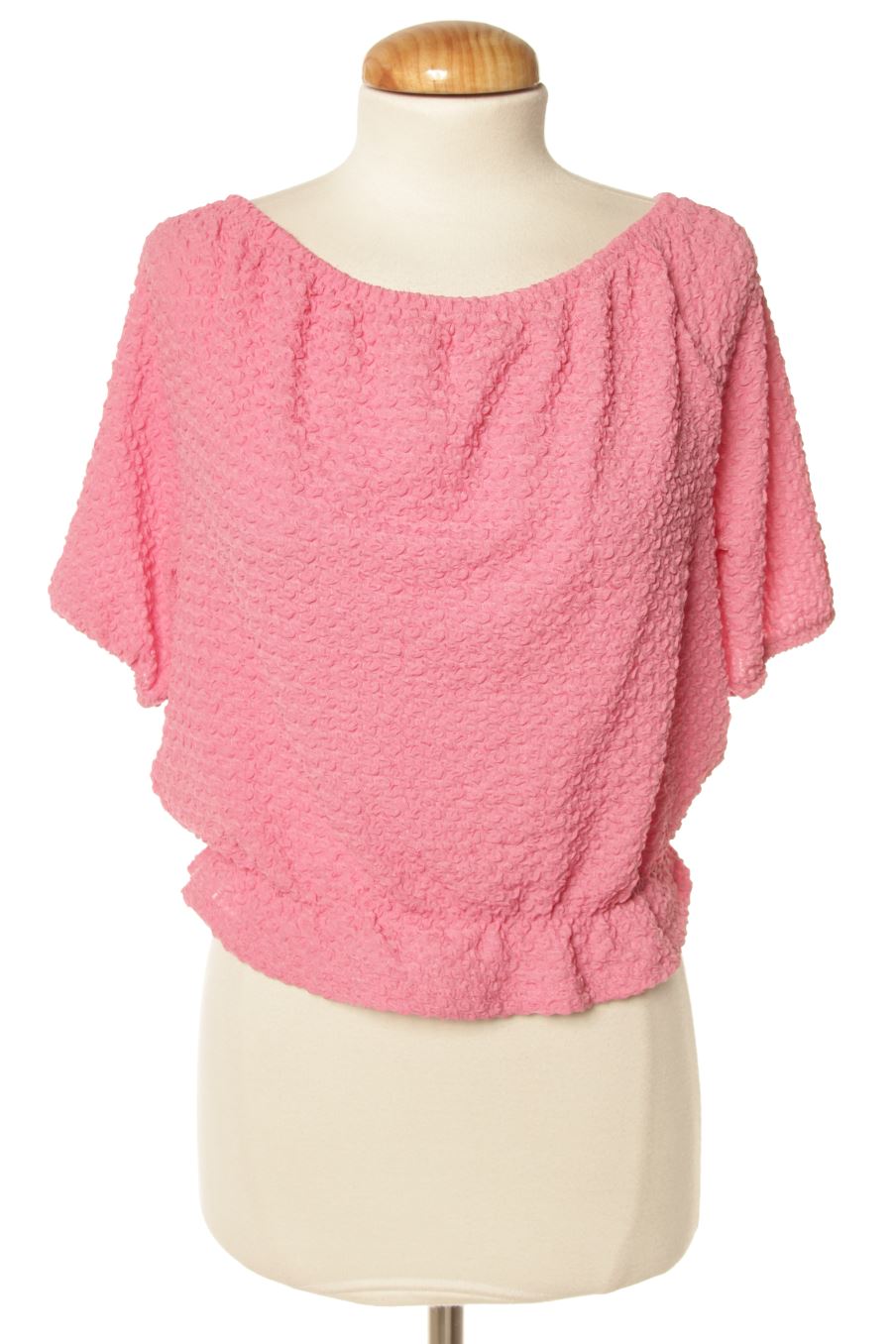Blouse à manches courtes Promod de la taille M, de couleur rose