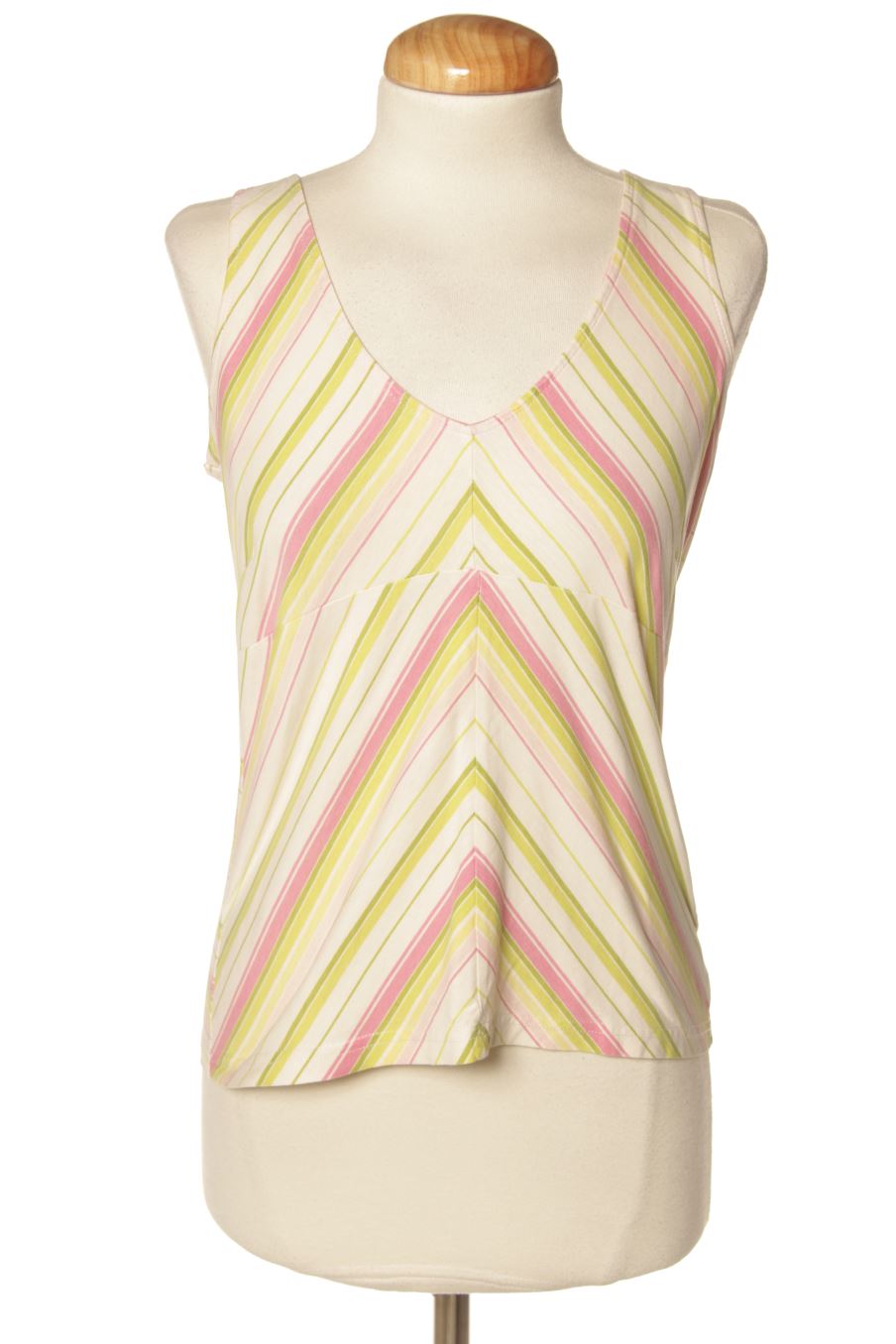 Camiseta sin mangas de Women'secret de la talla 38, de color rayas