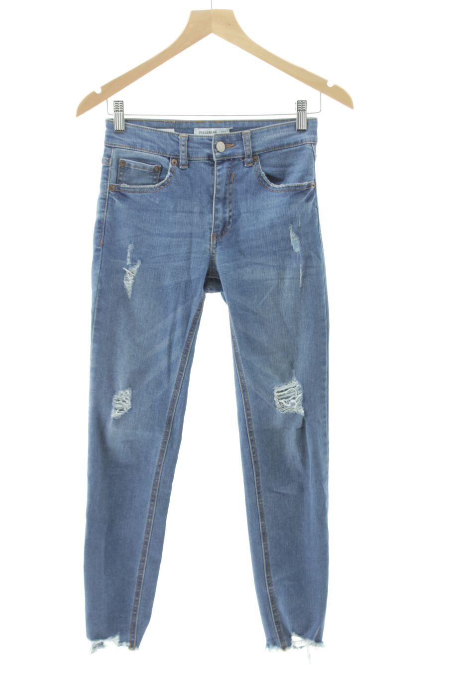 Jeans de Pull & Bear de la talla 34, de color blu