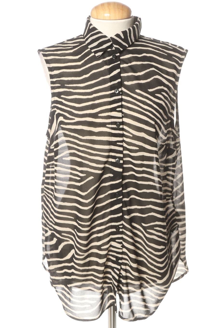 Camicia senza maniche de H&M de la talla 40, de color righe