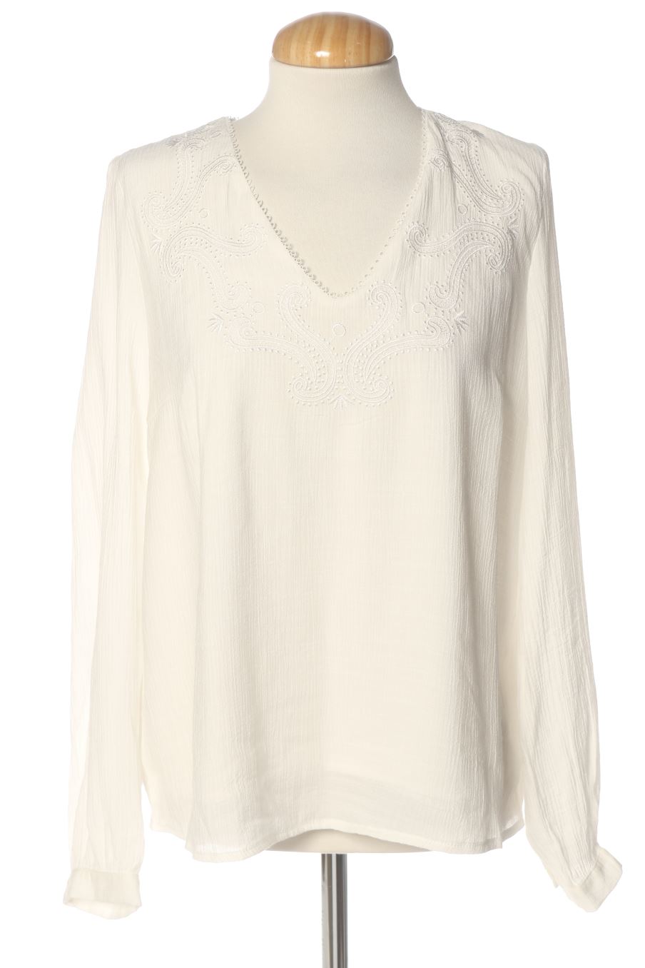 Blusa a maniche lunghe de polín et moi de la talla L, de color bianco