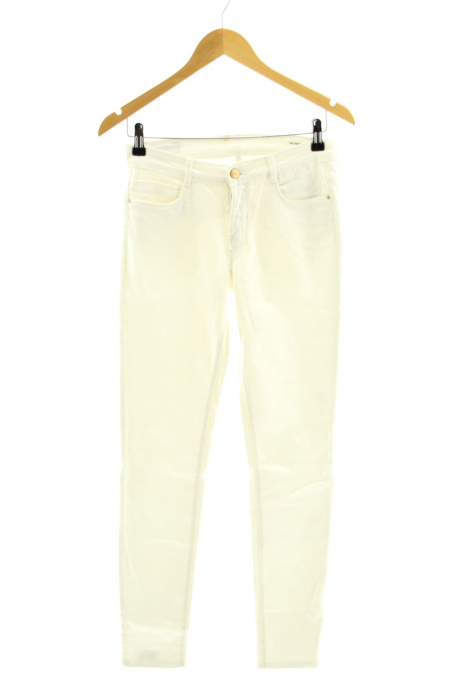 Jeans de Trf (ZARA) de la talla 38, de color bianco