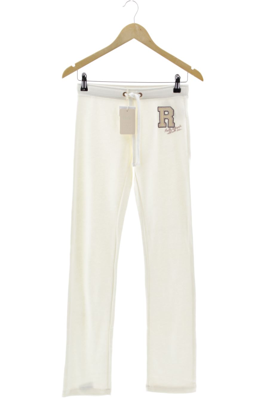 Pantalones de deporte de Bershka de la talla XS, de color blanco