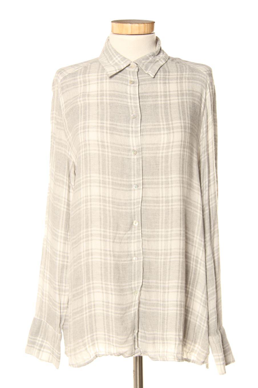 Camisa de Massimo Dutti de la talla 38, de color gris