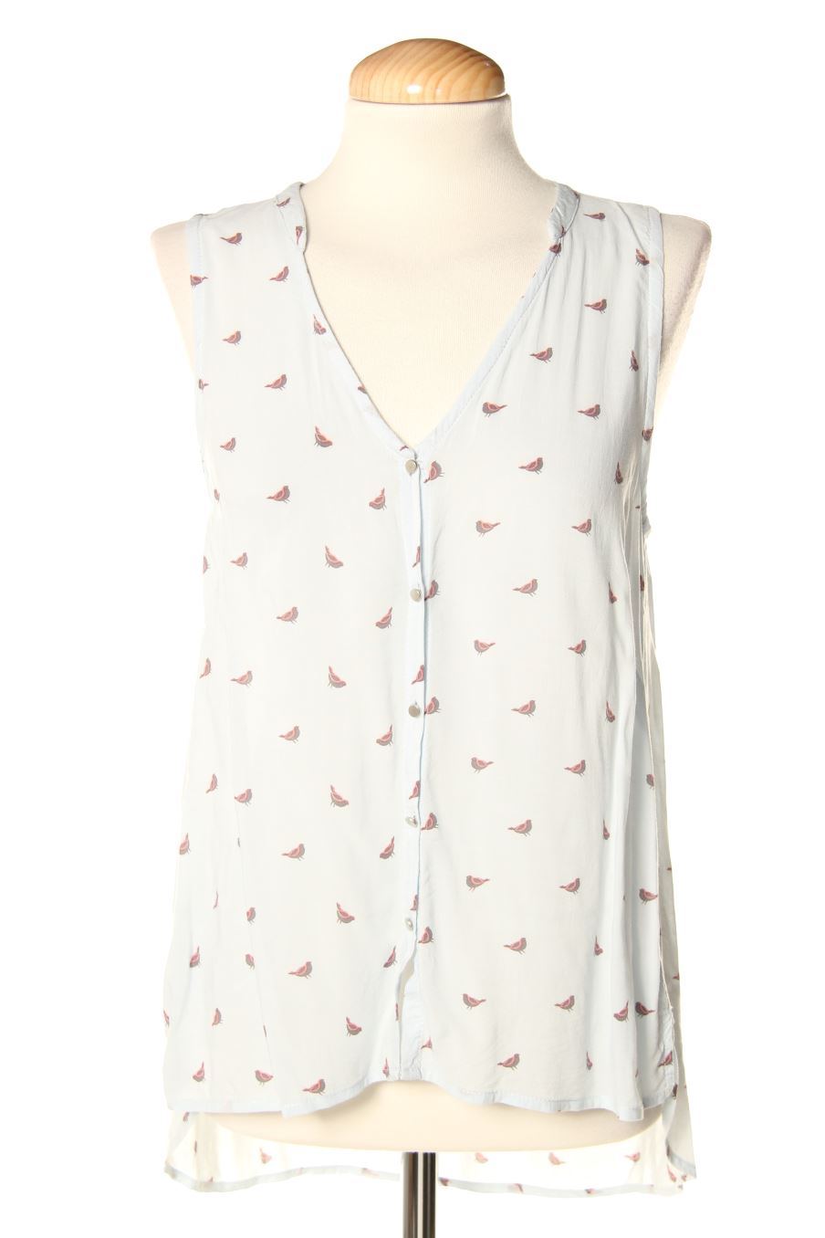 Camisa sin mangas de H&M de la talla 36, de color azul