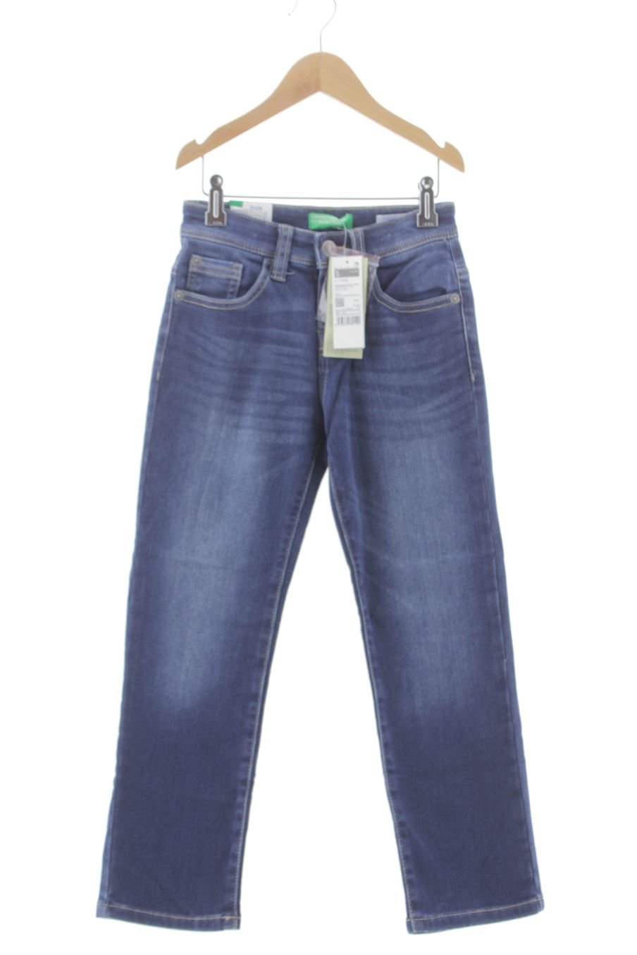 Jeans Benetton de la taille 6 ans de denim avec une étiquette