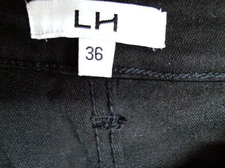 Jeans La Halle de la taille 36, de couleur noir de denim