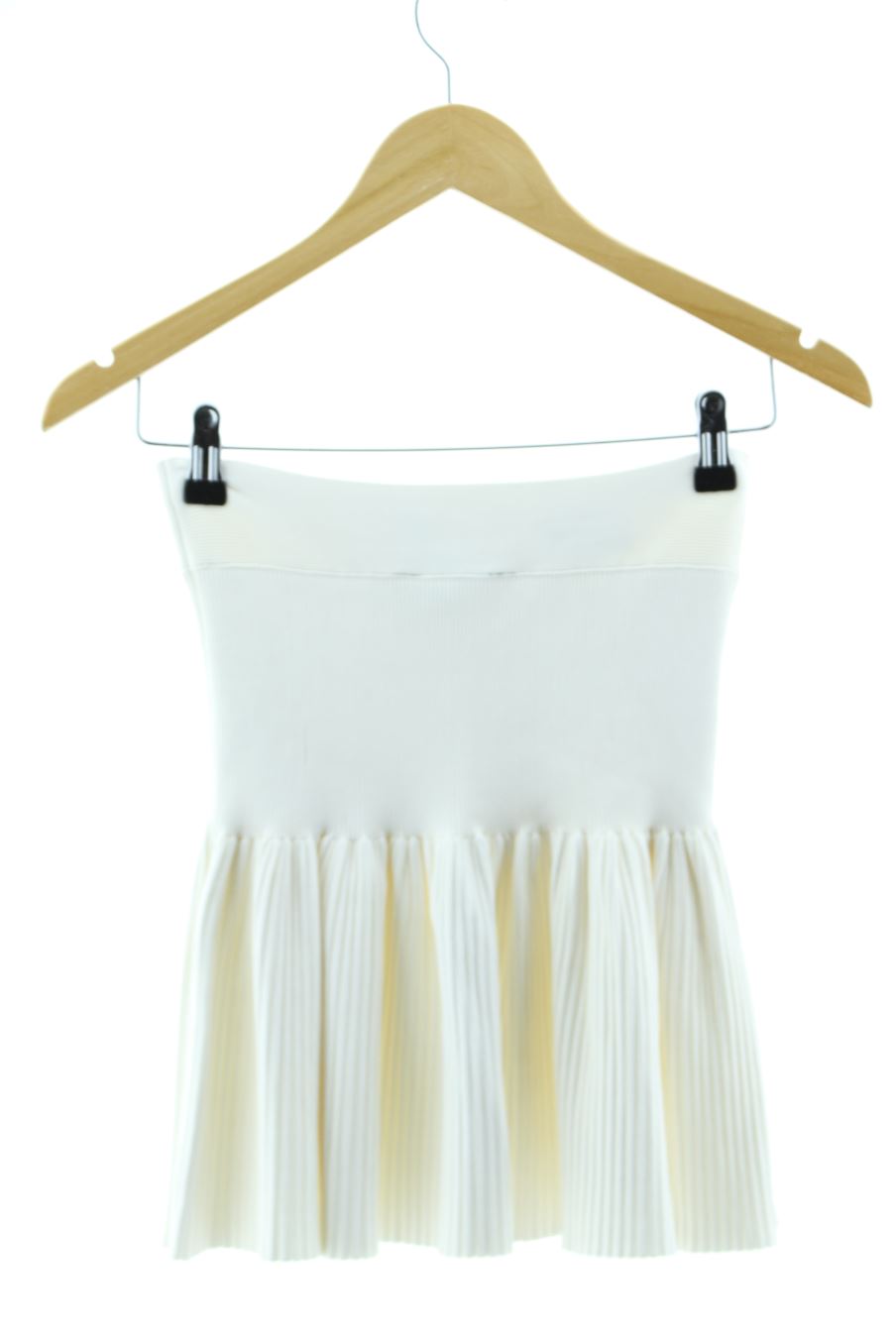 Aufwändiger Rock von BCBGMAXAZRIA Größe M, Farbe Weiss, für