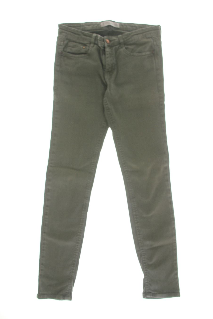 Jeans de Trf (ZARA) de la talla 38, de color verde