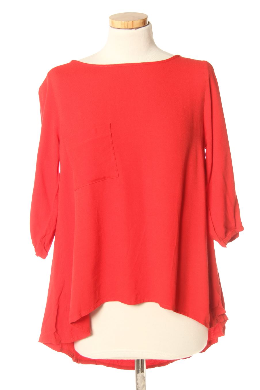 Blusa de manga larga de Easy wear de la talla S, de color rojo