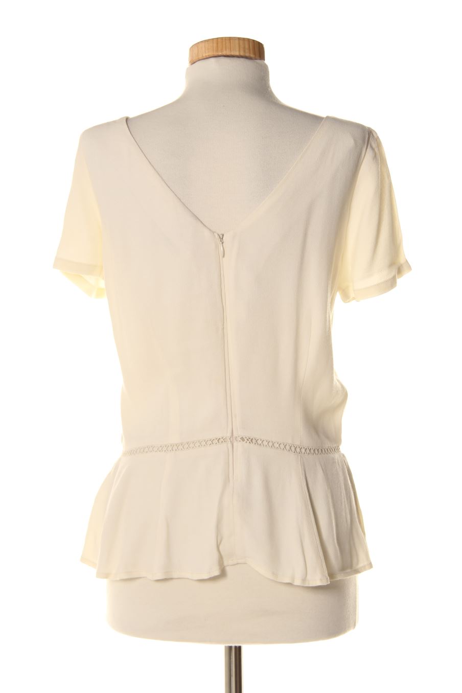 Blouse à manches courtes Naf Naf de la taille 38, de couleur beige