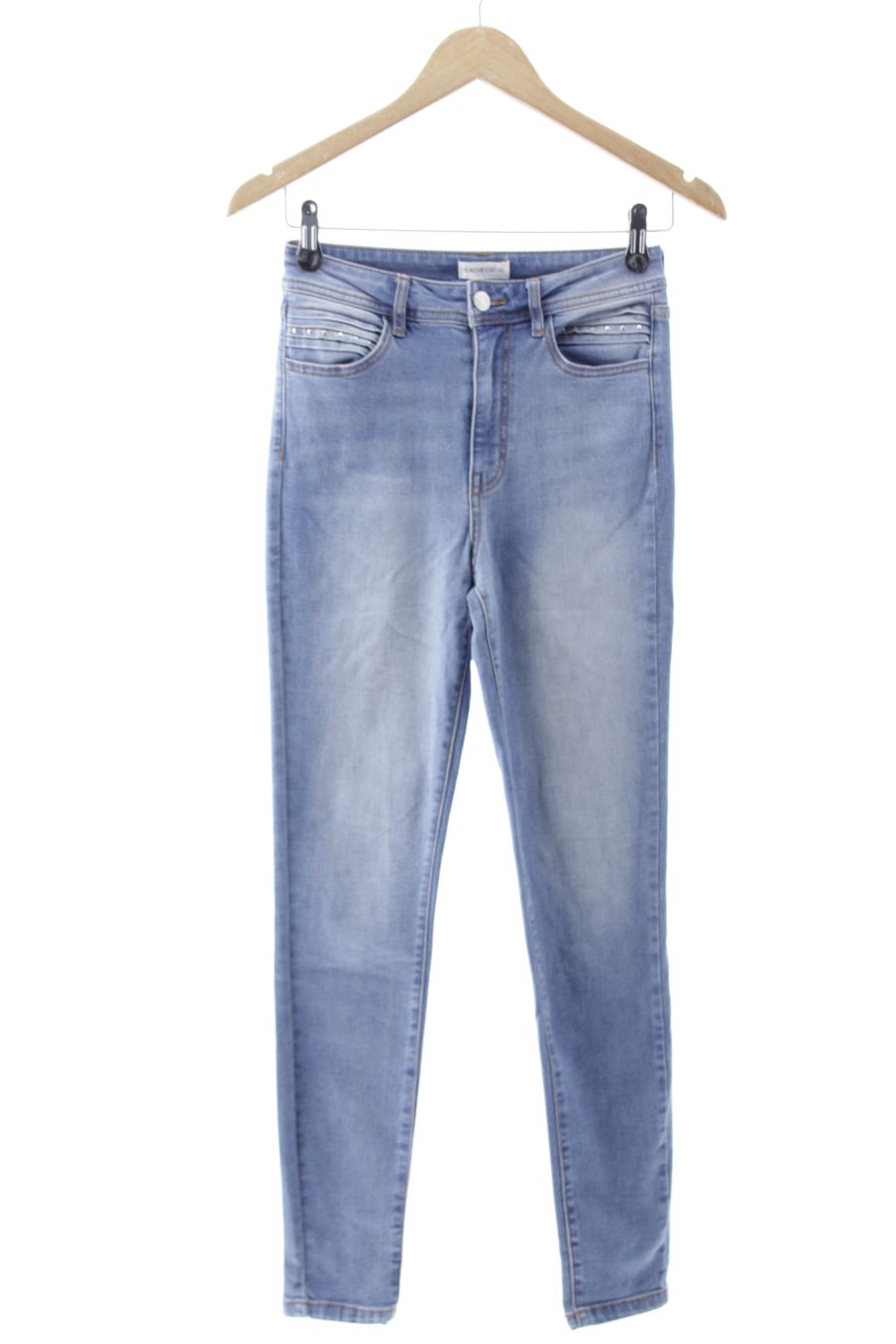 Jeans von Cache cache Größe 34, Farbe Blau, aus Jeanskleidung für